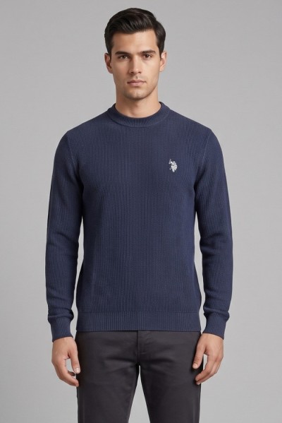 US Polo ASSN maglia girocollo con logo ricamato James US43173001 [f0f12a9f]