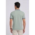 Markup polo in piquet di cotone con dettagli a contrasto MK11002 [9eb5bf9e]