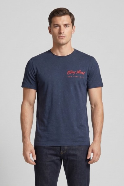 Guy t-shirt in jersey di cotone con orli vivi Cabrio119-sb M49890 [a9e642e6]