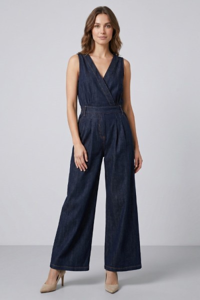 Fly Girl tuta in denim di cotone 91468/01 — 805219040079622_1