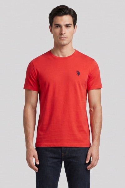 US Polo ASSN t-shirt in cotone con logo ricamato Luca US43154001 — 805219040079674_6