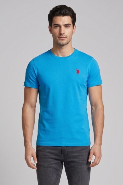 US Polo ASSN t-shirt in cotone con logo ricamato Luca US43154001 — 805219040079674_4