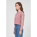 Moschino felpa girocollo cropped delavè con bande logate V6A1708-4436 [515694a5]