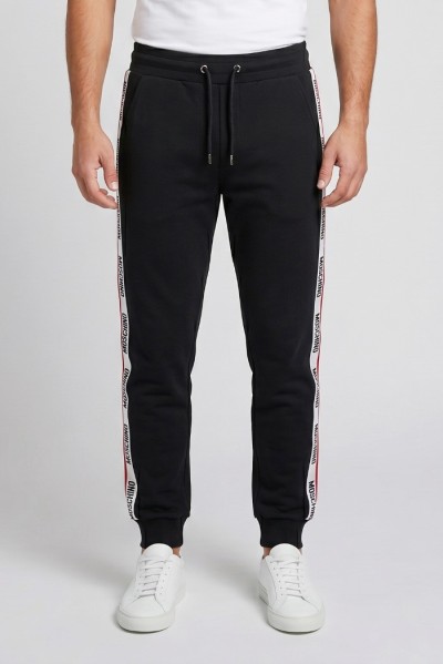 Moschino pantalone in felpa con bande logate V1A6884-4409 [4a5ac997]