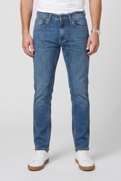 Johnny Looper jeans slim fit in denim di cotone stretch JP909 — 805219040079229_1