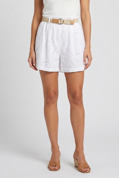 Fly Girl shorts in cotone con ricami 31269/02 — 805219040079620_1