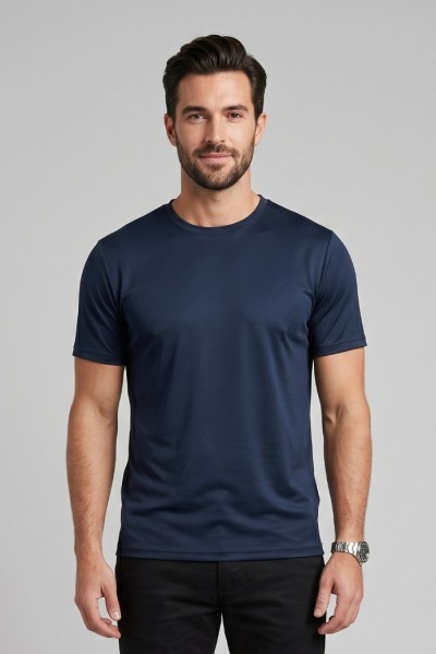 Moro t-shirt girocollo in misto cotone MEM600 [2d73f6c9]