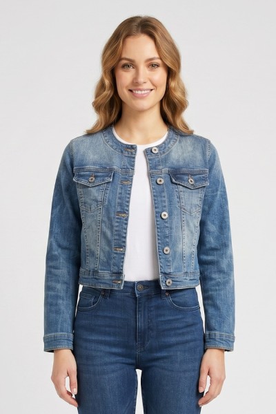 PDK giubbino in denim di cotone stretch 2225PGJ9566 [a1ab4434]