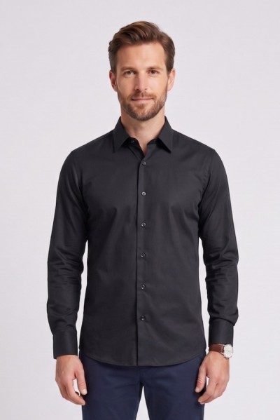 Vipa Camiceria camicia tailor fit in cotone Manila [9fd06f4e]