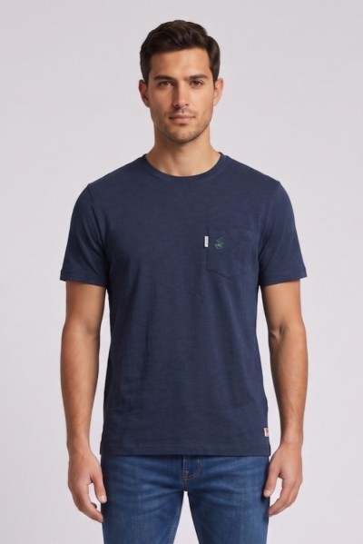 Beverly Hills Polo Club t-shirt in jersey di cotone con taschino TS450040 — 805219040079752_2