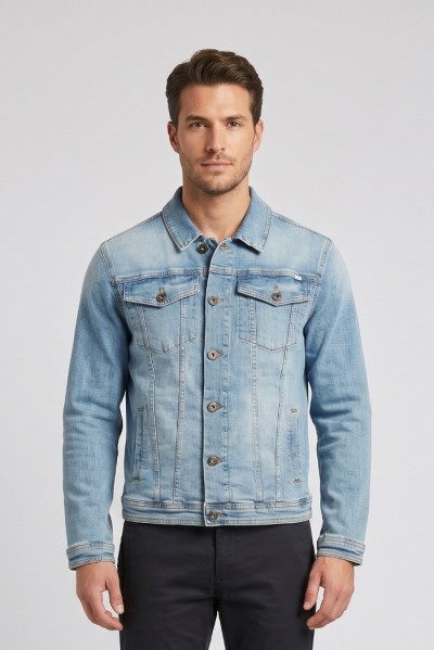 Rifle giubbino in denim di cotone stretch RF575 [3e3aec5b]