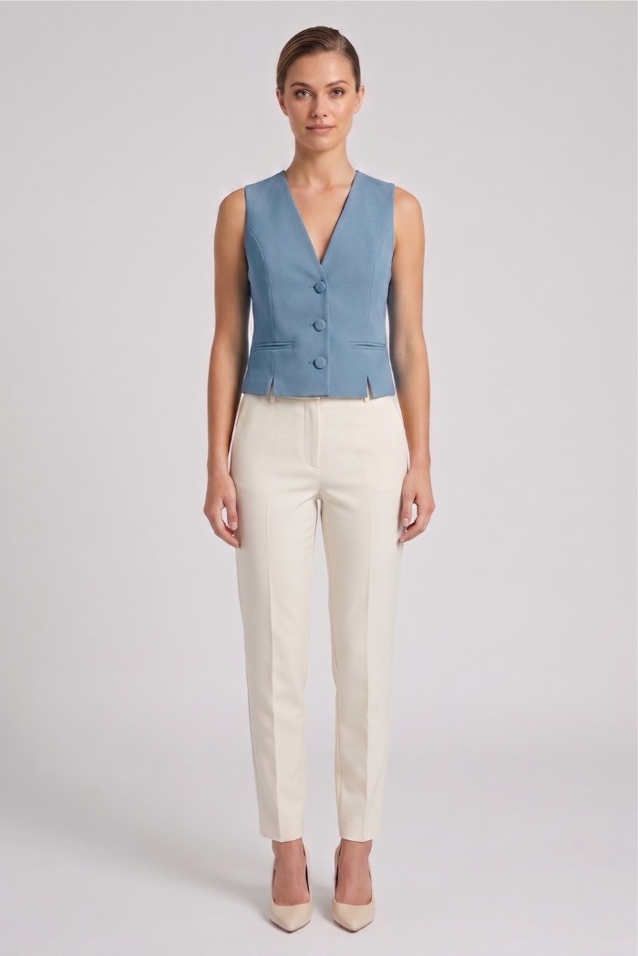 Maidoma gilet in tessuto stretch con spacchetti PE26F448/GL2144 [0c0ad4cd]