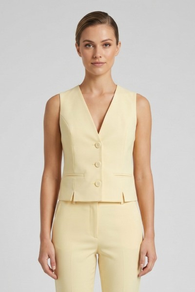 Maidoma gilet in tessuto stretch con spacchetti PE26F448/GL2144 — 805219040079107_2