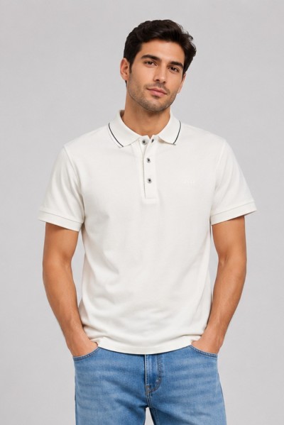 Datch polo in piquet di cotone stretch DM9890 [cd33188a]