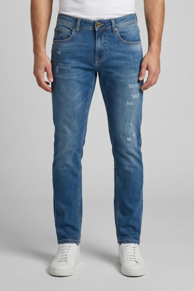 Rifle jeans in denim di cotone stretch RF570 [5618341a]