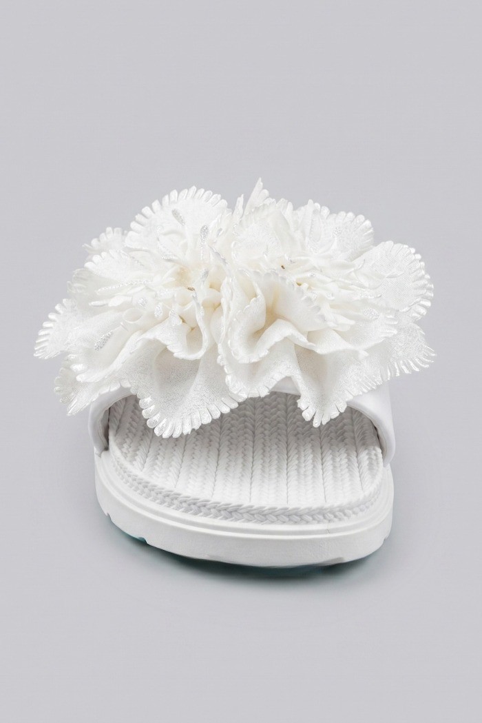 Solo Soprani ciabatta con fiore Fru Fru SSW619N32 [f3a6ca86]