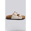 Renato Balestra ciabatta con doppia fascia e fibbie RB104 [9e3a8480]