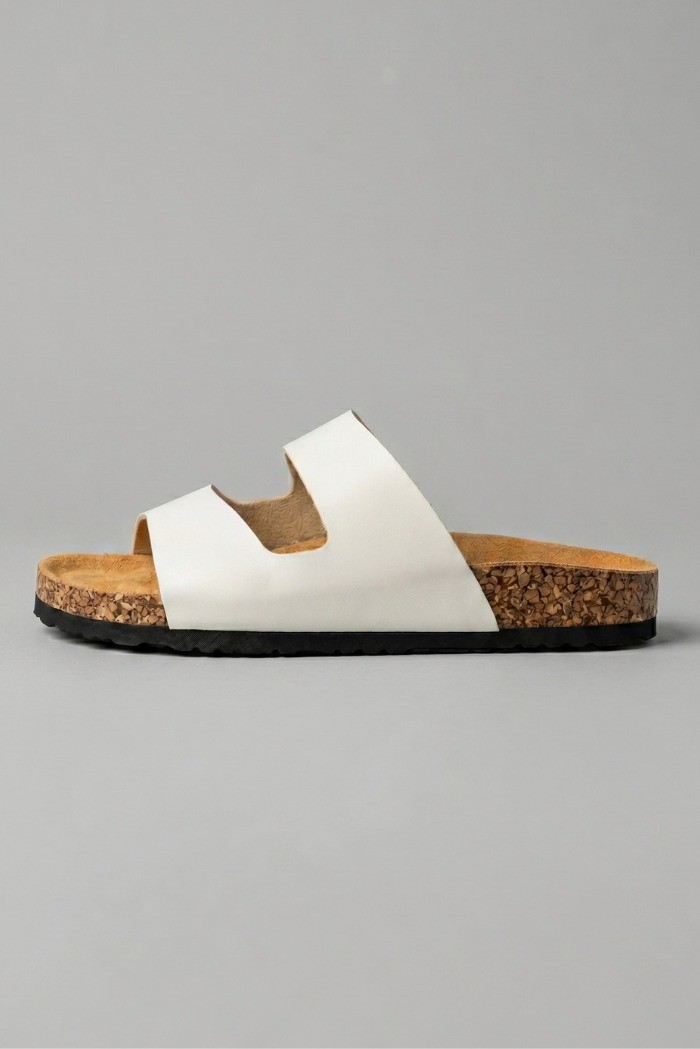 Renato Balestra ciabatta con doppia fascia e fibbie RB104 [471cc78d]