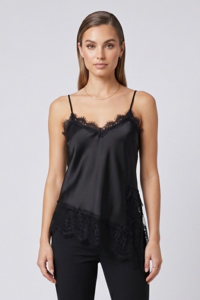 GM by Gai Mattiolo top con inserti in pizzo GM3887 — 805219040079634_1