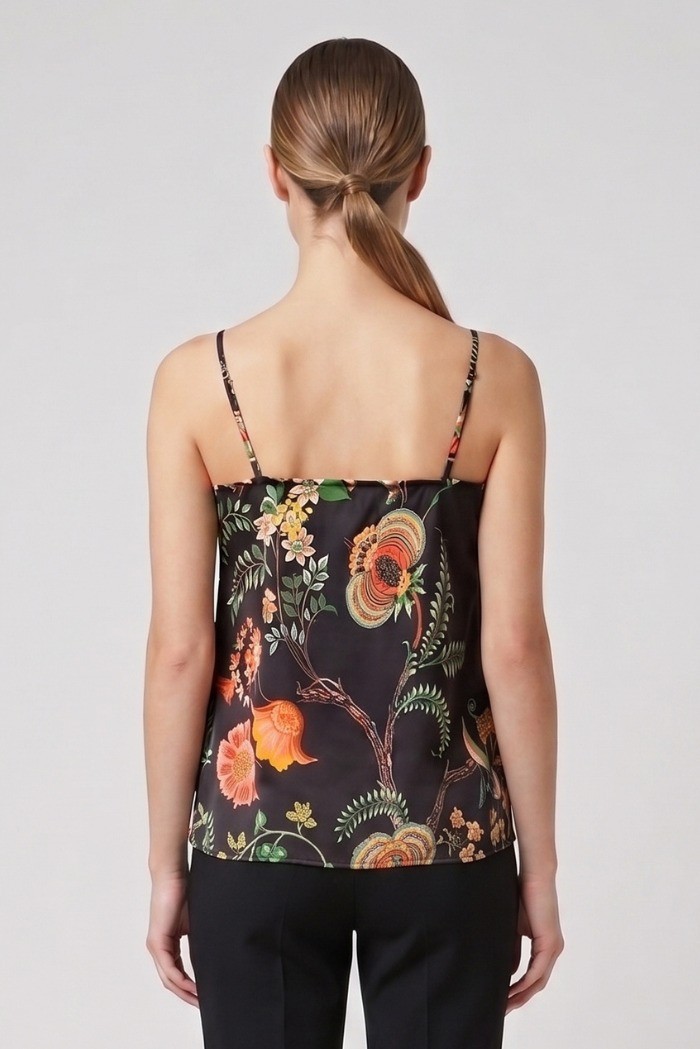 GM by Gai Mattiolo top con paillettes e fantasia floreale GM3813 [d45e06fc]