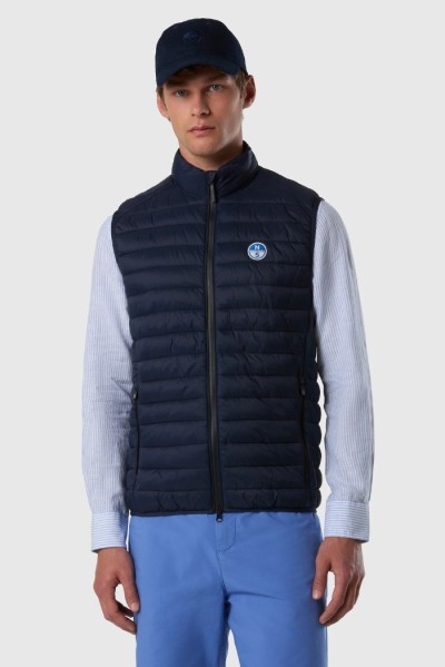 North Sails gilet imbottito con patch logo Zephyr Ultralight 603423 [40520433]