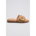 Renato Balestra ciabatta con applicazione pietre OU030 [d81006db]