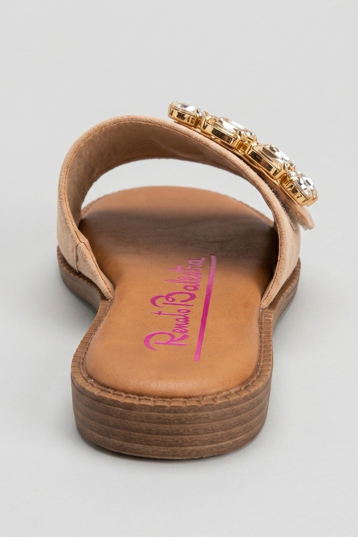 Renato Balestra ciabatta con applicazione pietre OU030 [78ff7fab]