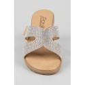 Floralì ciabatta con fascia ricoperta di strass POS73 [8d1c9d96]
