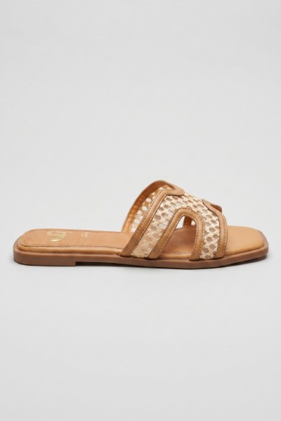Gold & Gold ciabatta con fascia lavorata GH115 [dabf606f]