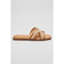 Gold & Gold ciabatta con fascia lavorata GH115 [dabf606f]