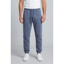 Moschino pantalone in felpa delavè con bande logate V1A6806-4436 [5f39ccb1]