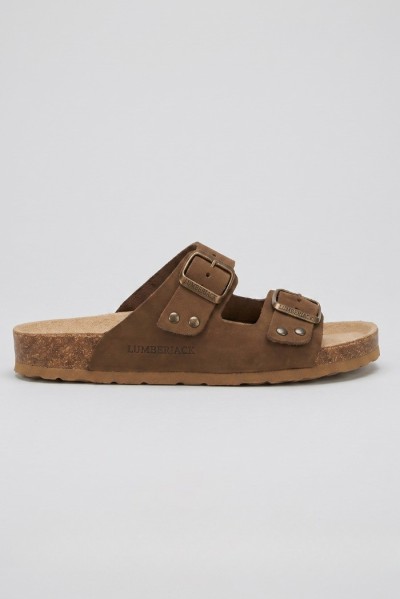 Lumberjack ciabatta in pelle con fibbie regolabili Jolie 102269278 [99ff8022]