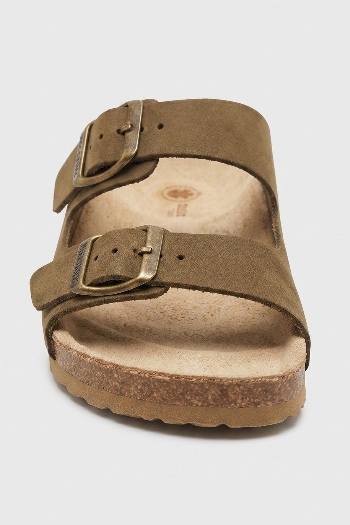 Lumberjack ciabatta in pelle con fibbie regolabili Jolie 102269278 [f7c4022b]