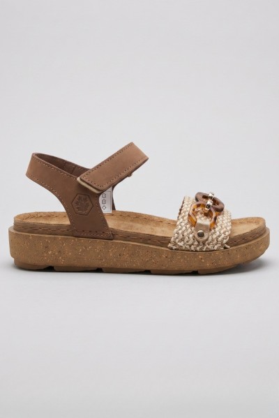 Lumberjack sandalo in pelle con chiusura a strappo Nicole 102269203 [8d4ef594]