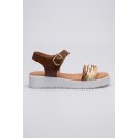 Claude sandalo con fascia intrecciata e cinturino ART 5 [9933004d]