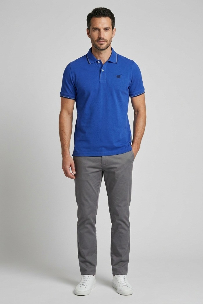 Henry Cotton's polo in piquet di cotone P626128 [23876e2d]