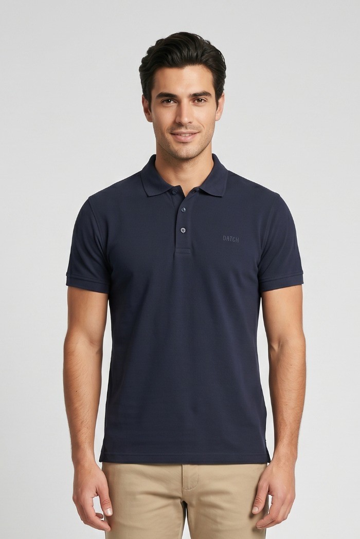 Datch polo in piquet di cotone stretch DM1881 [c6869761]