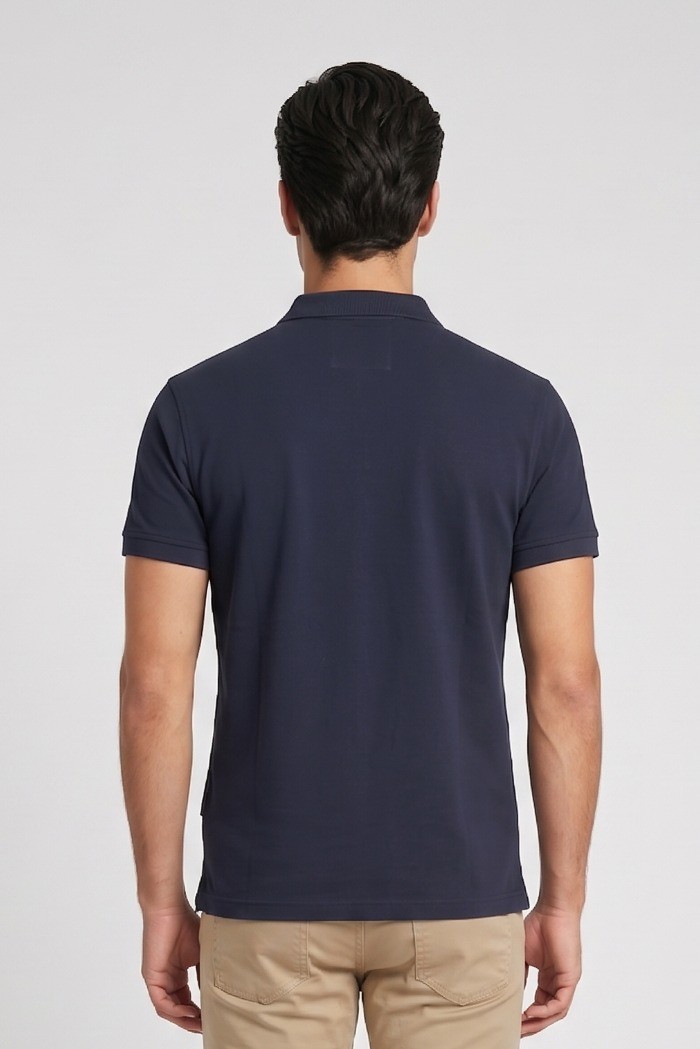 Datch polo in piquet di cotone stretch DM1881 [1fa0d46c]