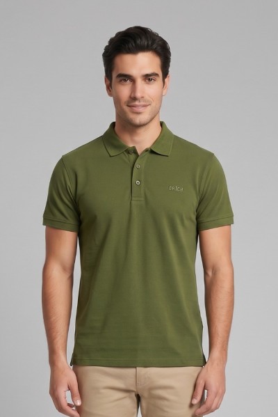 Datch polo in piquet di cotone stretch DM1881 [df2f6be5]