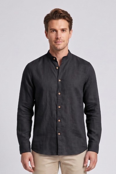 Datch camicia coreana in lino DM1952 [a6de2568]