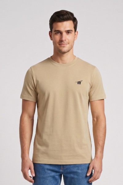 Henry Cotton's t-shirt in piquet con logo ricamato TS616040 [bef60c45]
