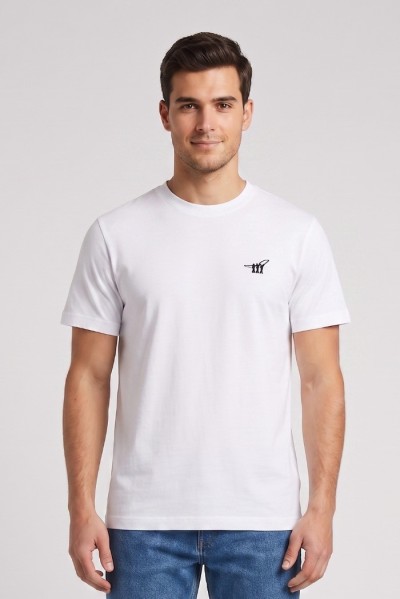 Henry Cotton's t-shirt in piquet con logo ricamato TS616040 — 805219040079840_2
