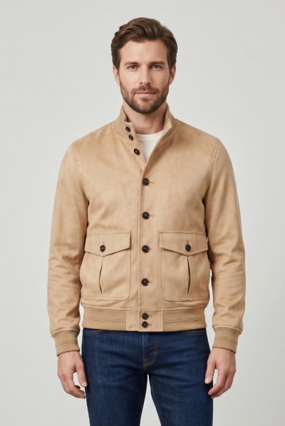 Markup bomber lupetto con chiusura a bottoni mk694010 [0983e772]