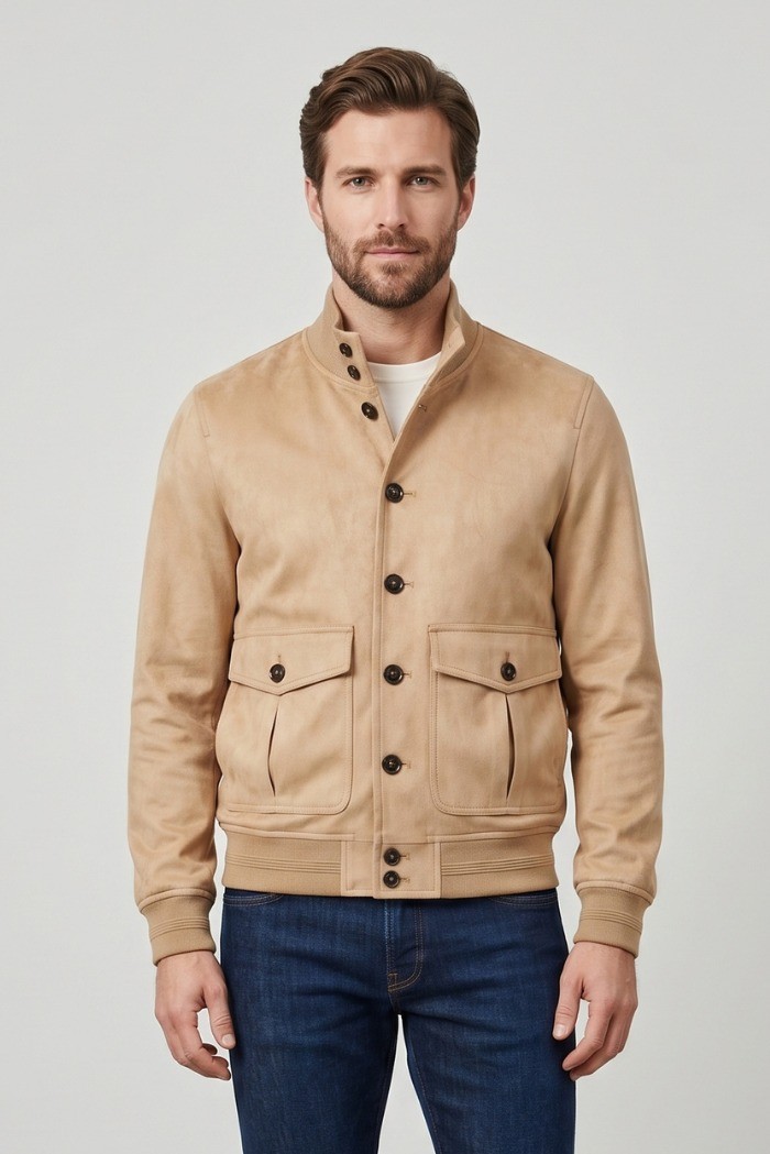 Markup bomber lupetto con chiusura a bottoni mk694010 [0983e772]