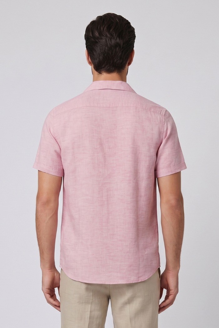 Markup camicia collo riviera in lino delavè MK293039 [eadf0765]