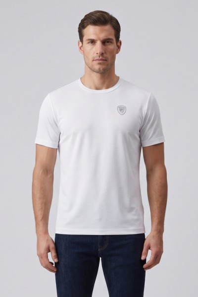 Blauer t-shirt in tessuto tecnico Jasons 26SBLUH02541-007608 [3835ff88]