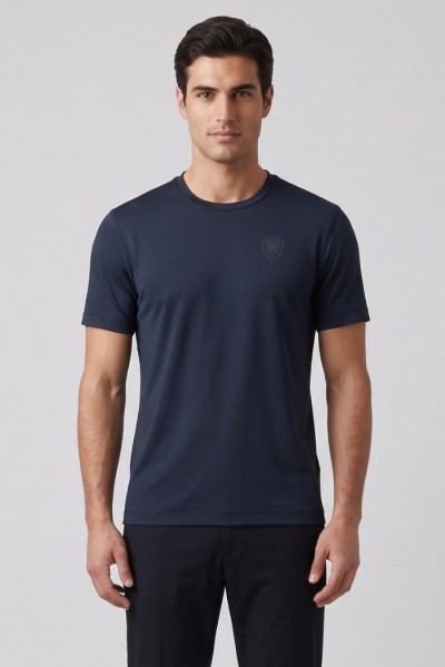 Blauer t-shirt in tessuto tecnico Jasons 26SBLUH02541-007608 [a32b458e]