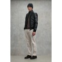 Blauer bomber in morbida pelle Petrel 26WBLUL01537-007340 [e6938175]