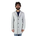 Two-Bi cappotto in misto lana con tessuto diagonale CAPP234 [4b9c3cf3]