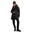 Blauer piumino lungo con pelliccia Kristin 26WBLDK03040-006047 [b2802348]